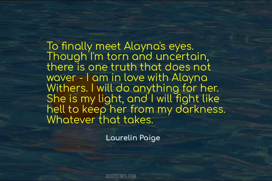 Darkness In Her Eyes Quotes #71503