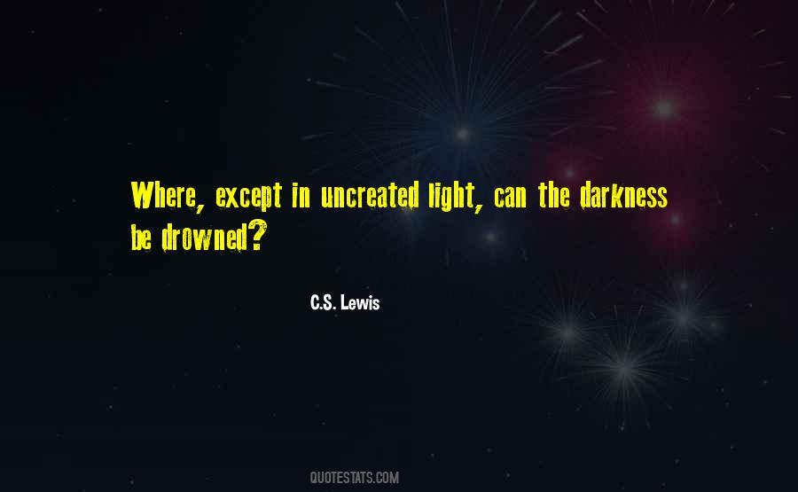 Darkness In The Light Quotes #78955