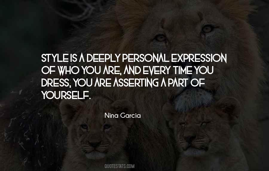 Personal Expression Quotes #708016