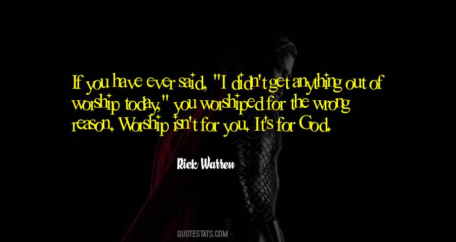 Worshiped God Quotes #671348