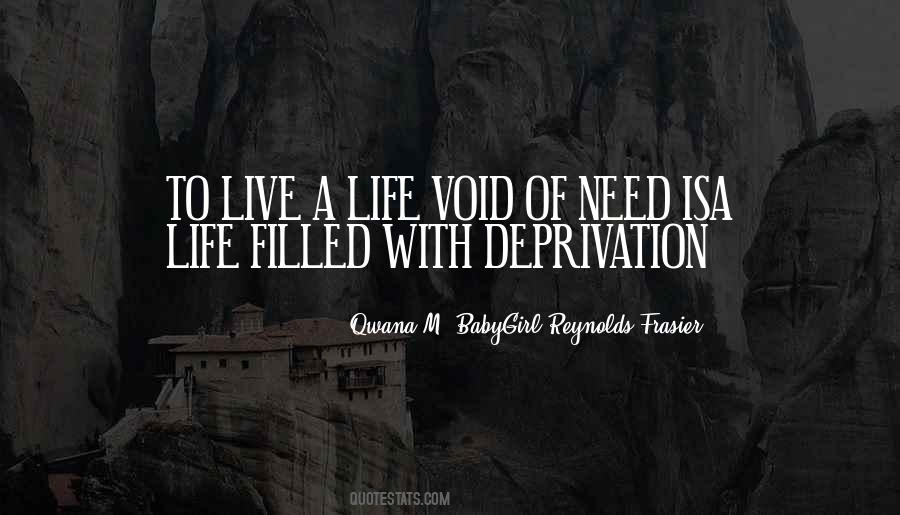 Void Of Life Quotes #76217