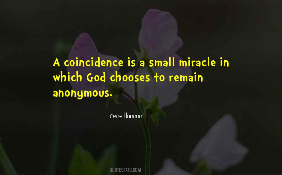 Small Coincidence Quotes #220313