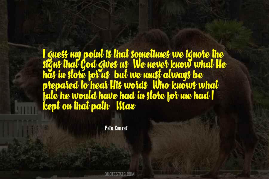 God Signs Quotes #525331