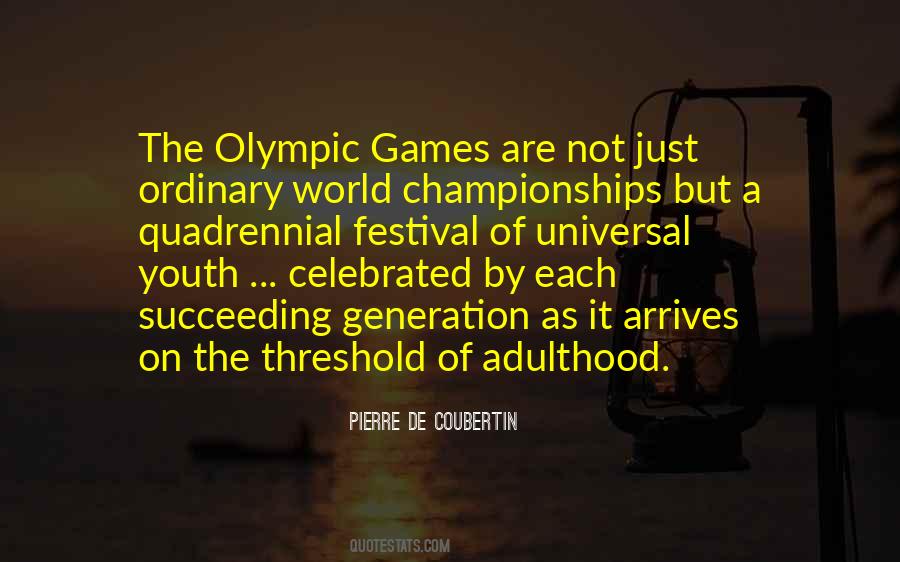 Quotes About The Olympic Games #266915