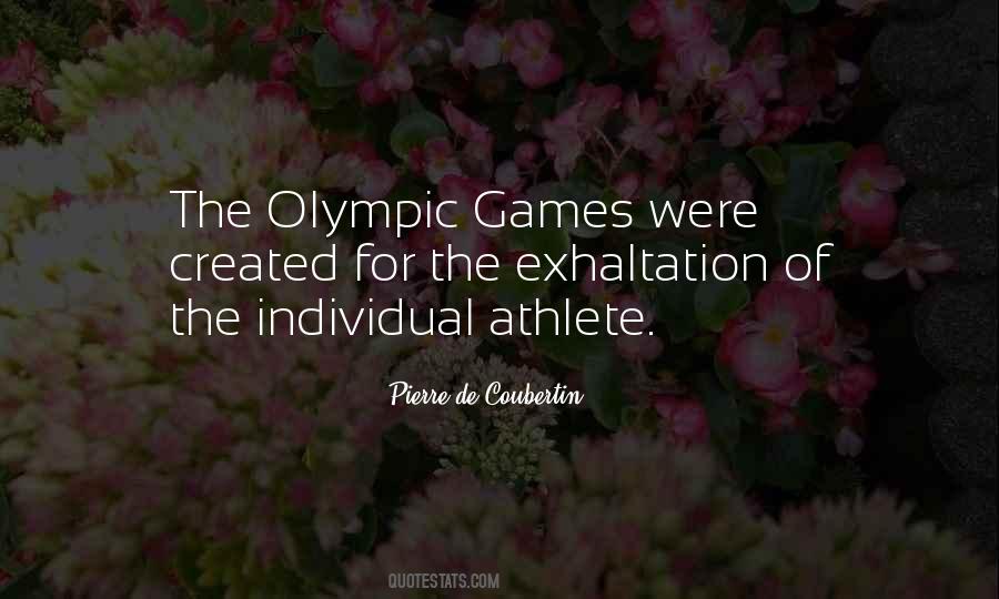 Quotes About The Olympic Games #498716