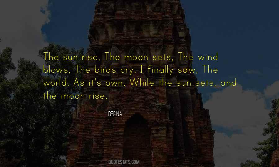 Moon Sets Quotes #540950
