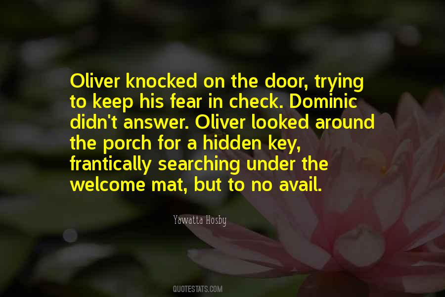 Welcome Mat Quotes #1099416