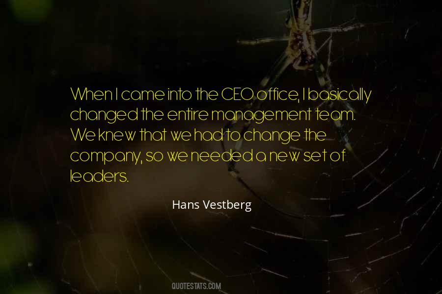 Vestberg Hans Quotes #499771