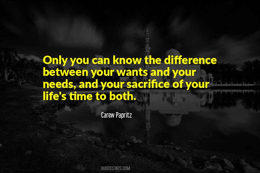 Sacrifice Of Time Quotes #1105980