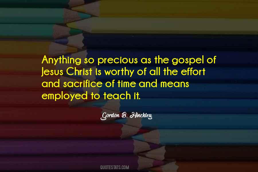 Sacrifice Of Time Quotes #1441848