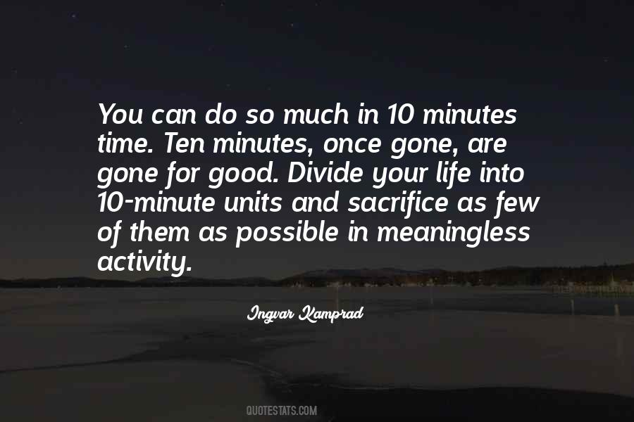 Sacrifice Of Time Quotes #856257