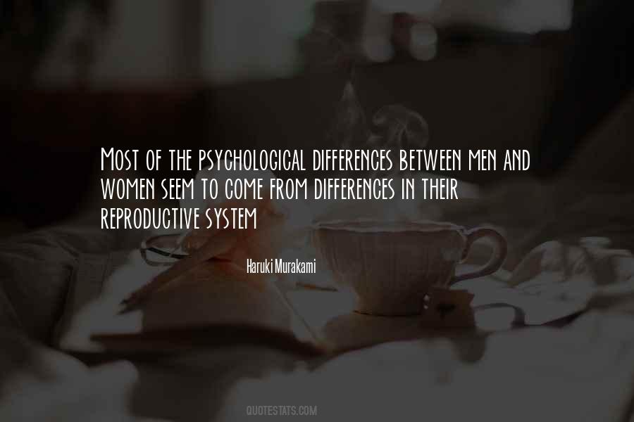 Differences Between Men And Women Quotes #1458956