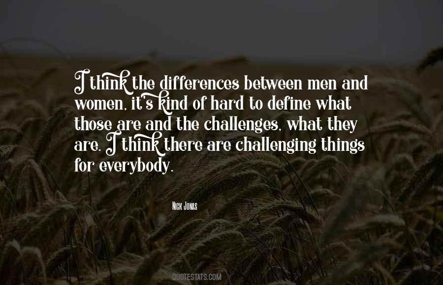 Differences Between Men And Women Quotes #1781036