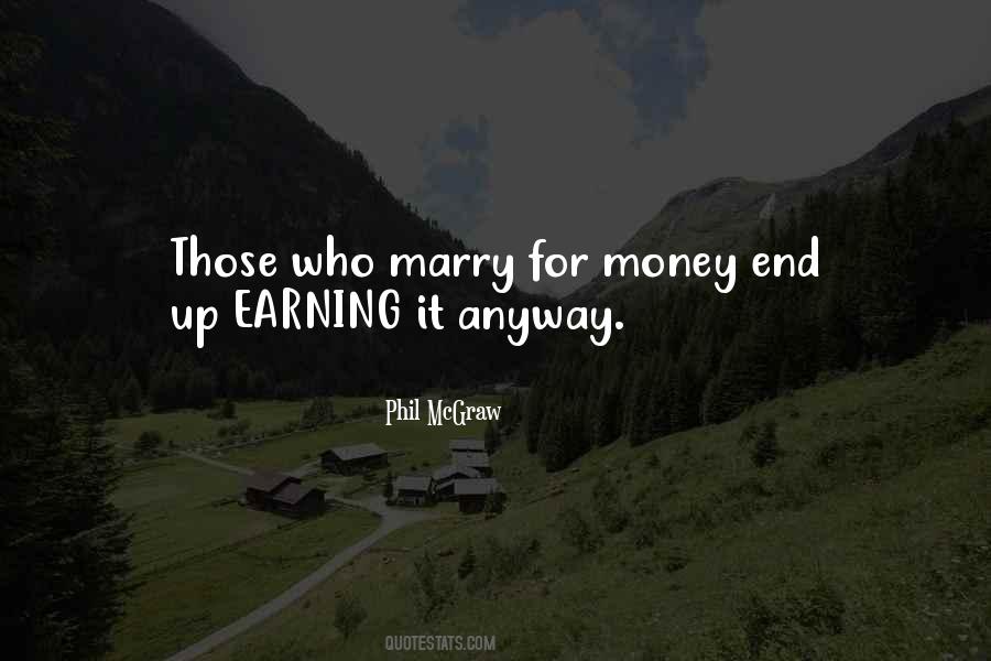 Marry For Money Quotes #215466