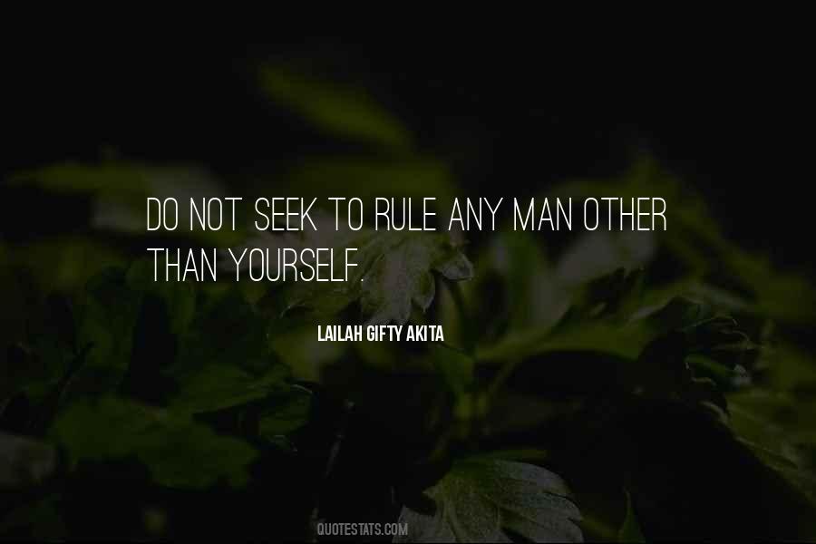 Rule Yourself Quotes #572665