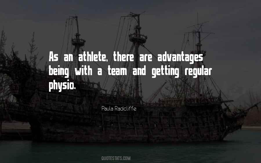 Being An Athlete Quotes #1573074