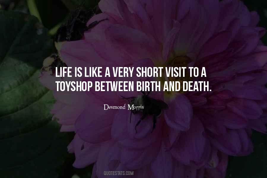 Very Short Life Quotes #1306623