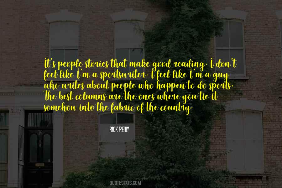 Sportswriter Rick Quotes #224552