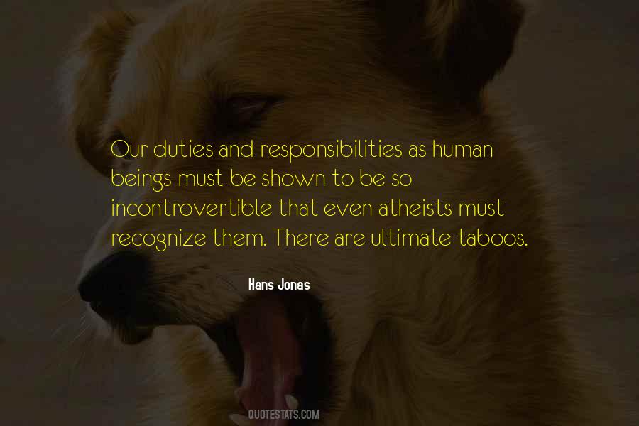 Responsibilities And Duties Quotes #358847
