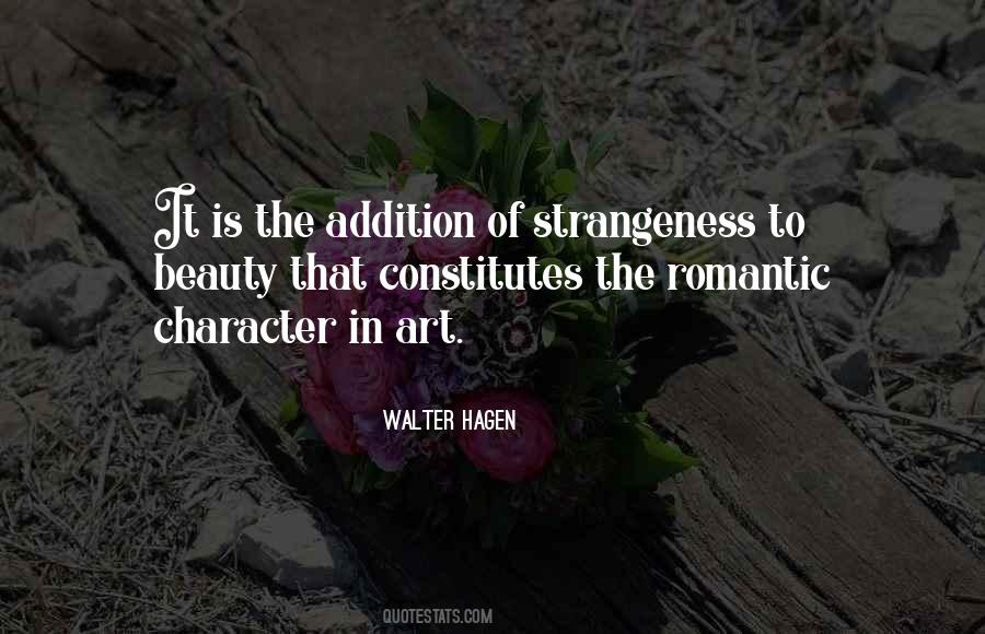 Strangeness Of Beauty Quotes #657356