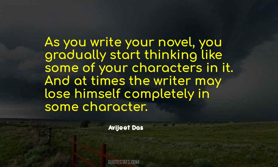 Character Writing Quotes #186393