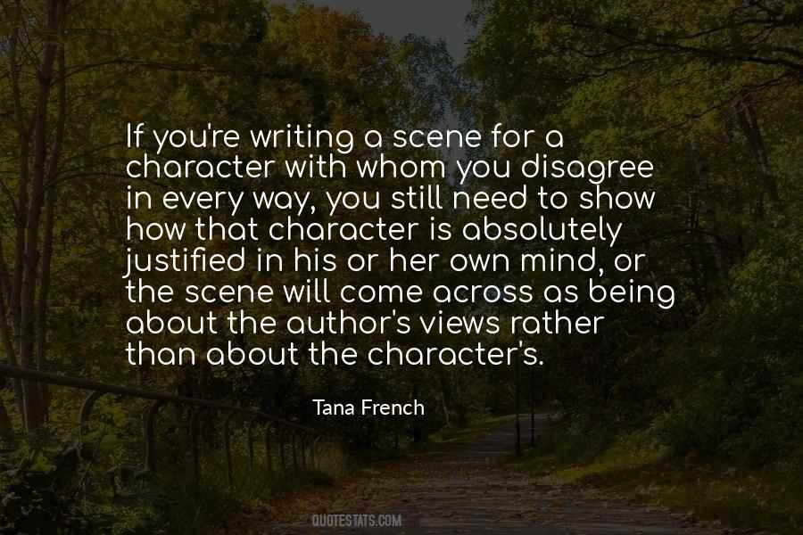 Character Writing Quotes #319422