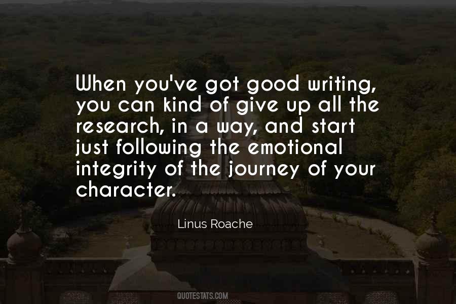 Character Writing Quotes #84210