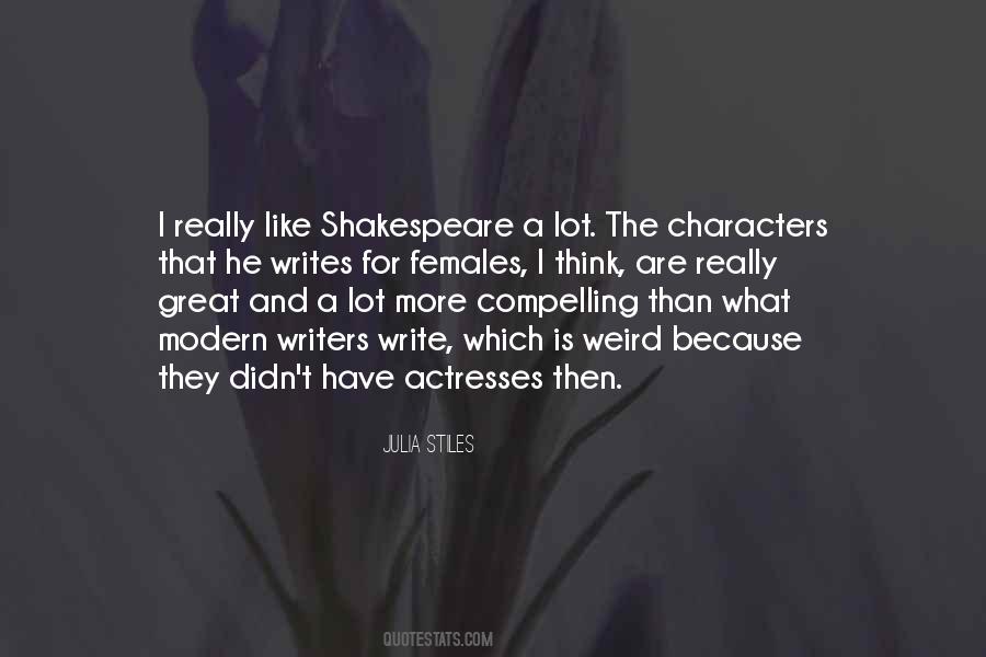 Character Writing Quotes #89928