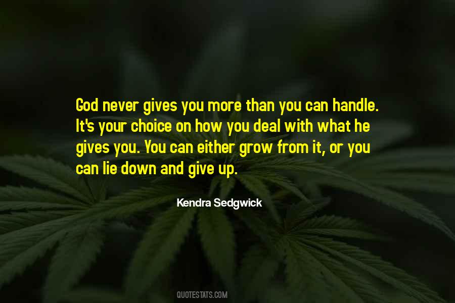 You Can Handle It Quotes #1642477
