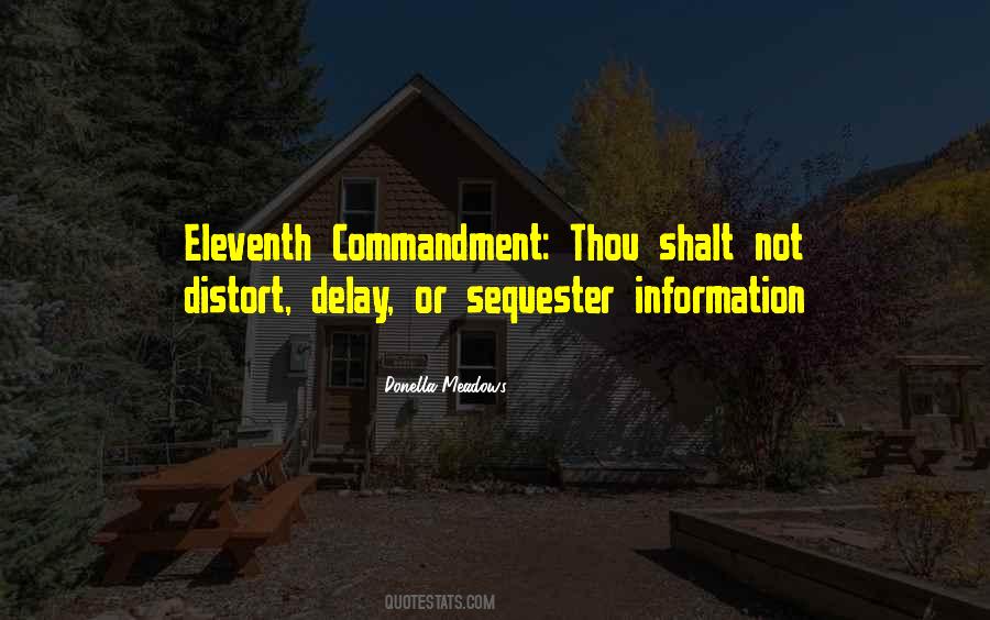 Eleventh Commandment Quotes #1413079