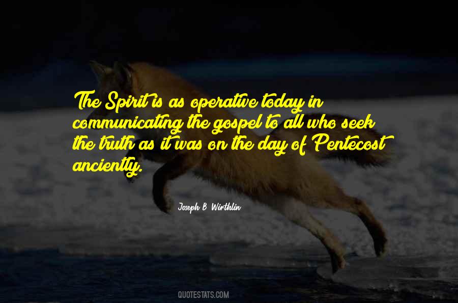 Day Of Pentecost Quotes #1352098