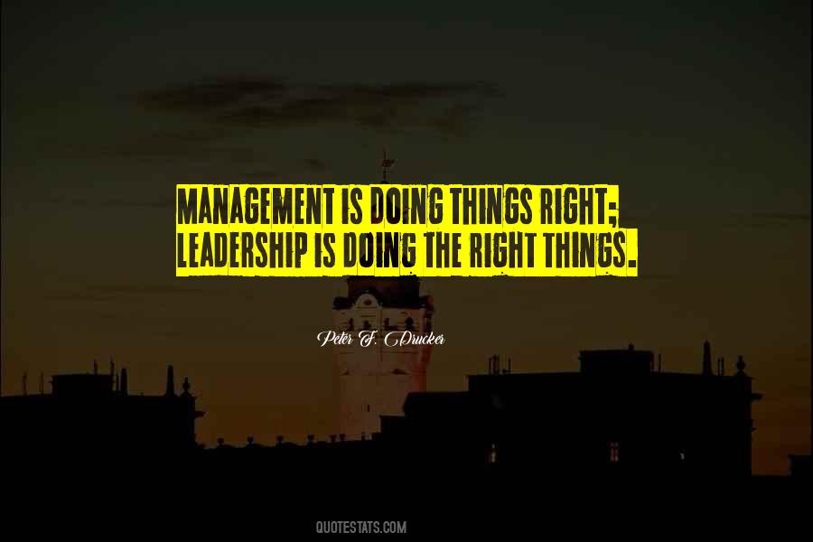 Doing The Right Things Quotes #1364759