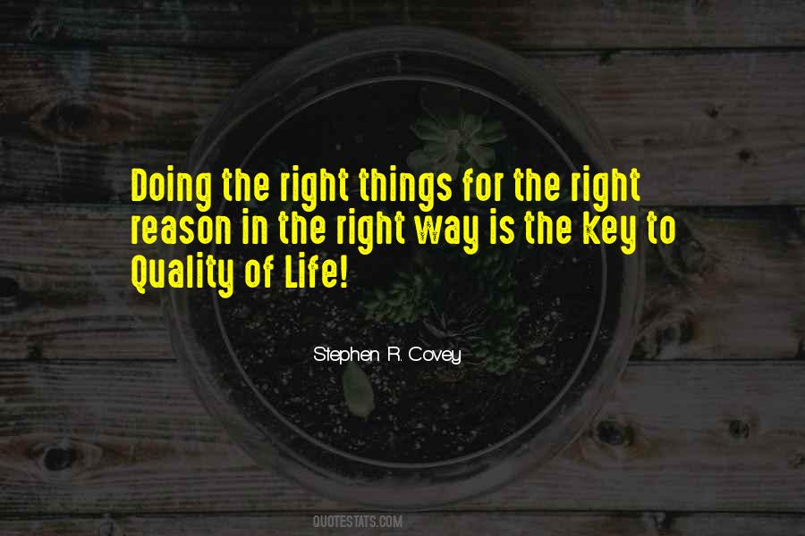Doing The Right Things Quotes #1571069