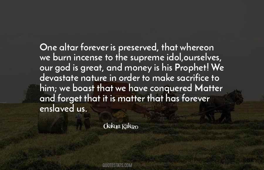 Matter To God Quotes #67617