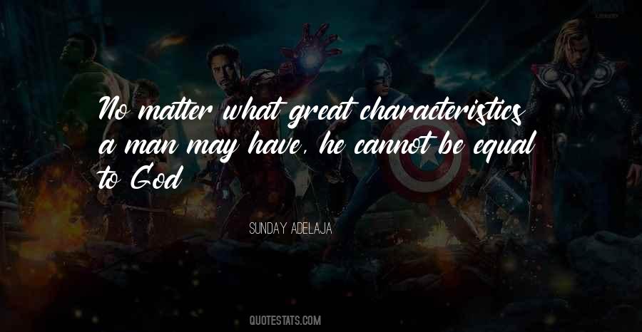Matter To God Quotes #73097