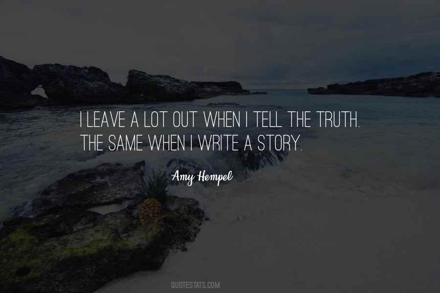 Write A Story Quotes #1275119