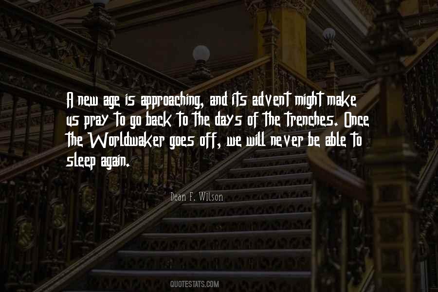 Days Never Come Back Quotes #1719809