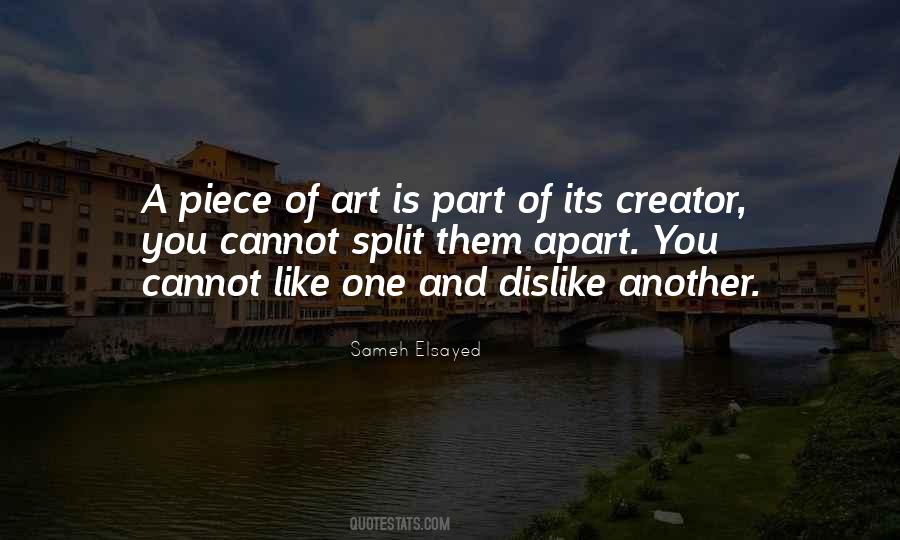 Piece Of Art Quotes #1105909