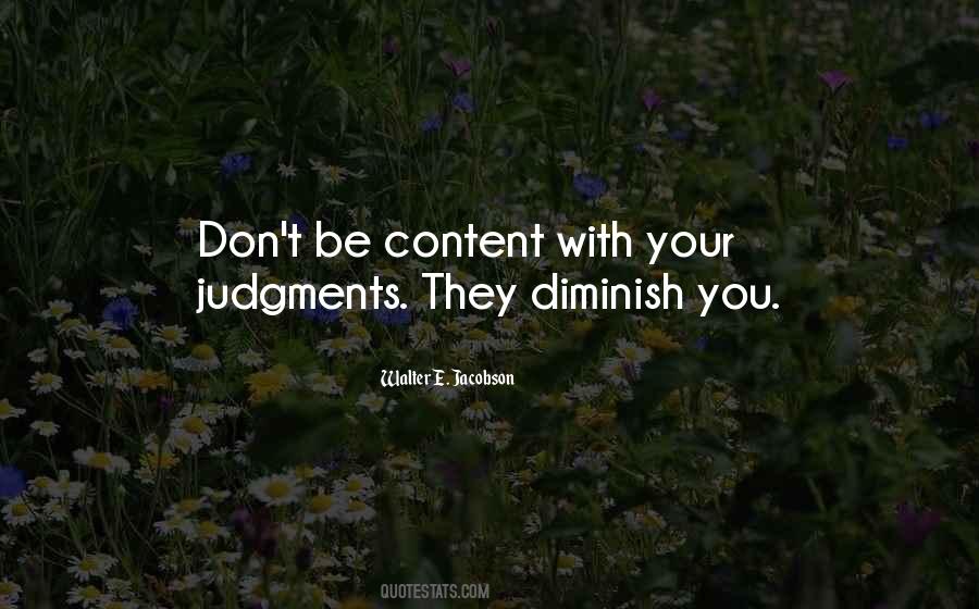 Quotes About Judgments #861700