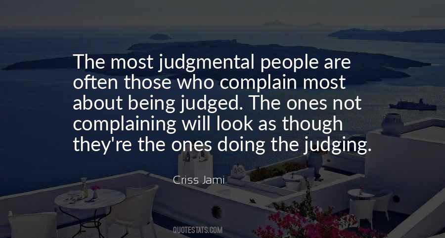 Quotes About Judgmental People #1235099