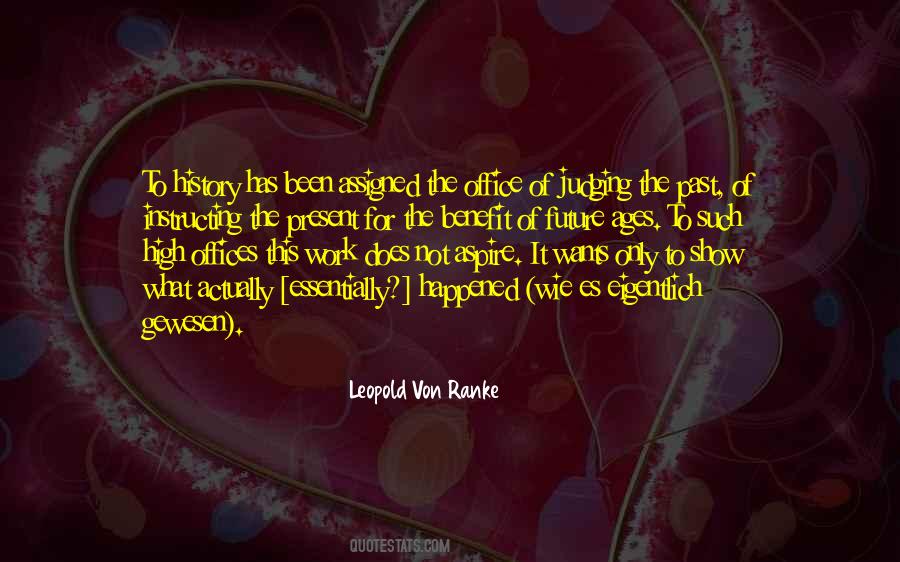 Quotes About Judging The Past #419472