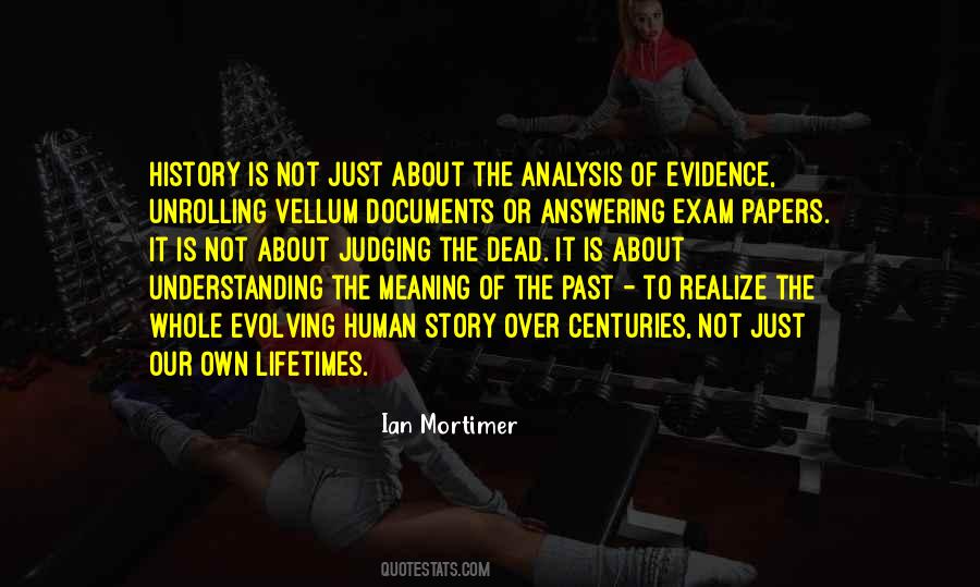 Quotes About Judging The Past #743488