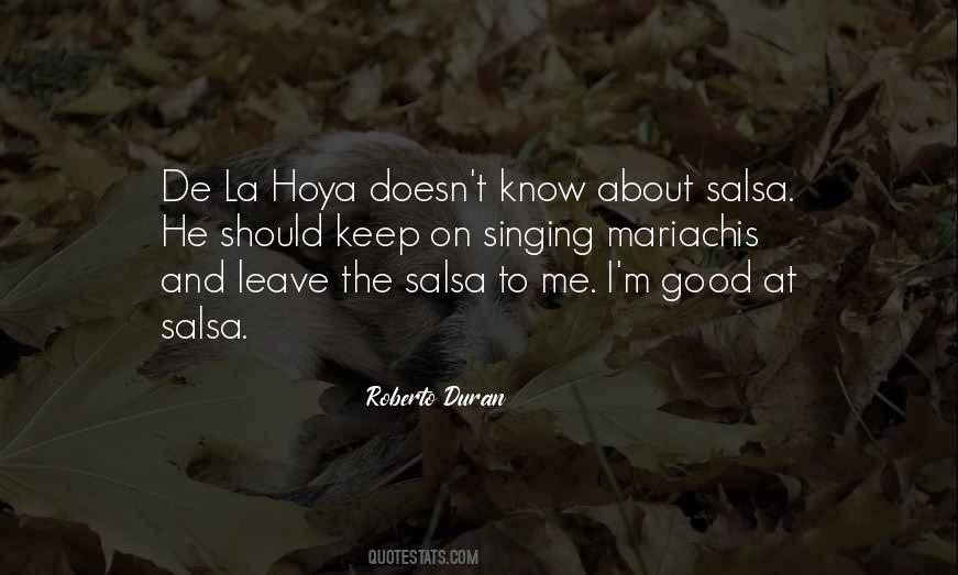 De La Hoya Quotes #613627