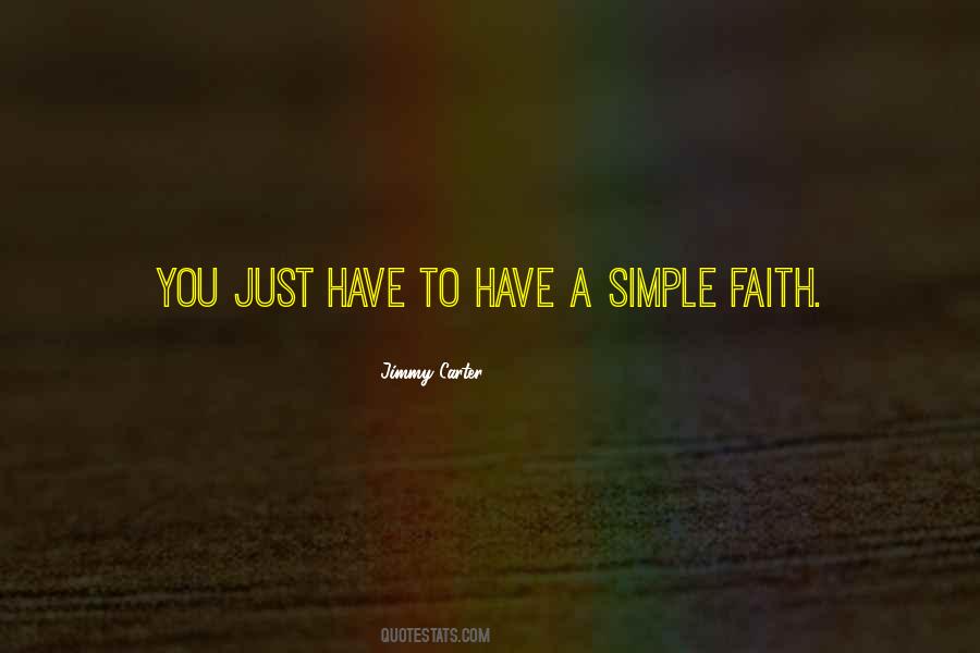 Simple Faith Quotes #1096713