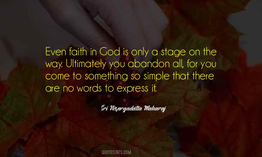 Simple Faith Quotes #187855