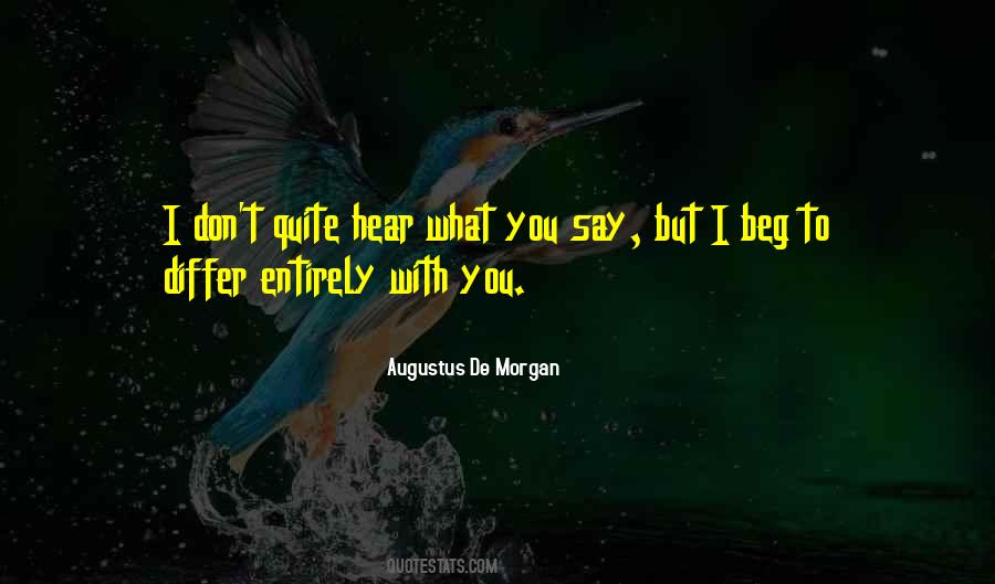 De Morgan Quotes #977191