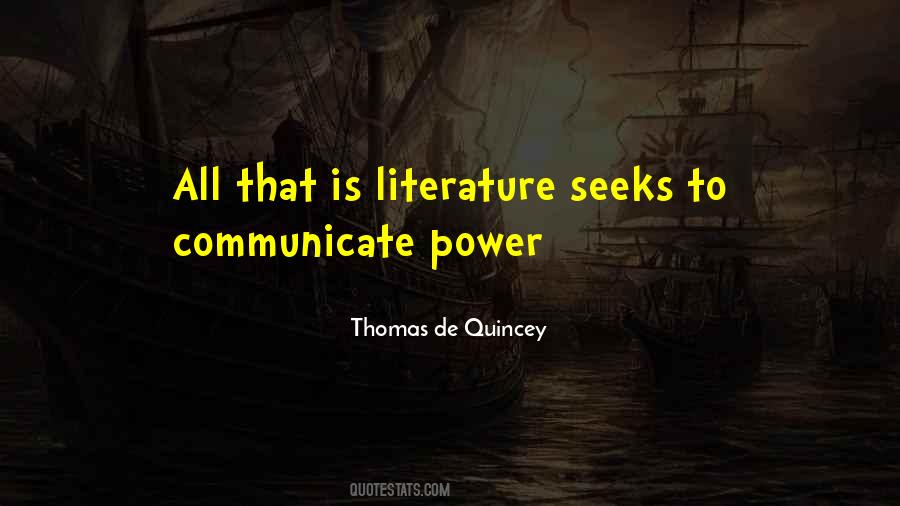 De Quincey Quotes #930574