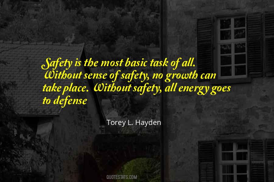 Sense Of Safety Quotes #482249