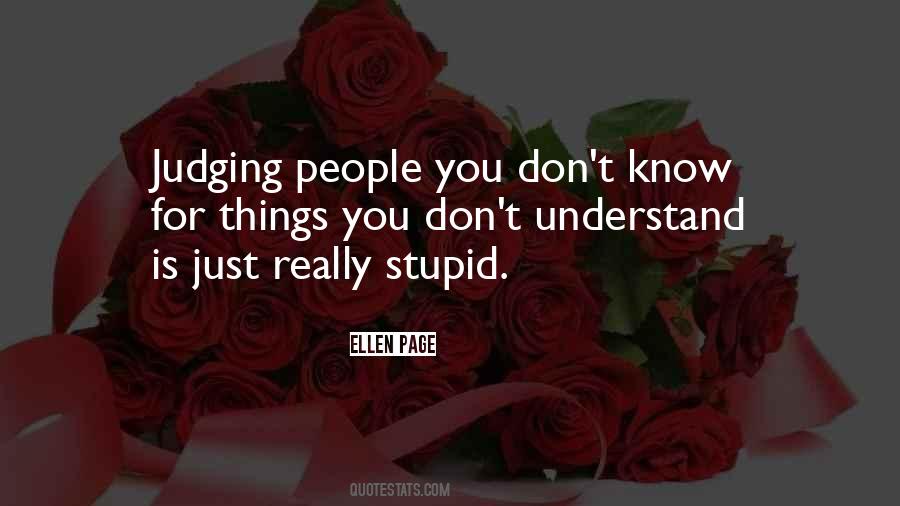 Quotes About Judging People #1652793