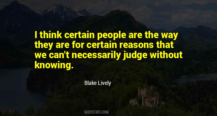 Quotes About Judging People #60440